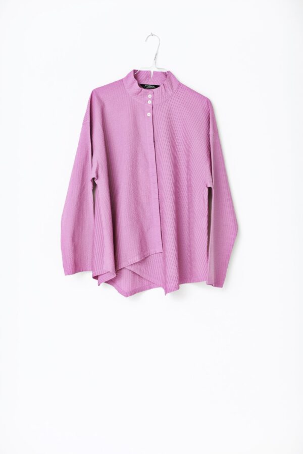 Pink YaccoMaricard skjorte med asymmetrisk lukning