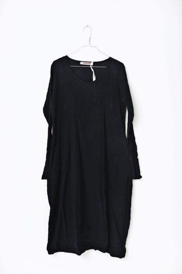 Loose, black cotton dress from Privatsachen