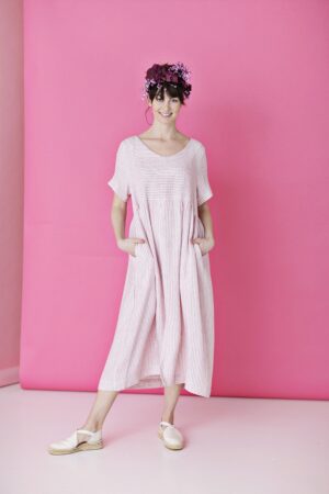 Mc765D-r-rose-summerdress-dress-McVERDI-striped-stribet-kjole-1