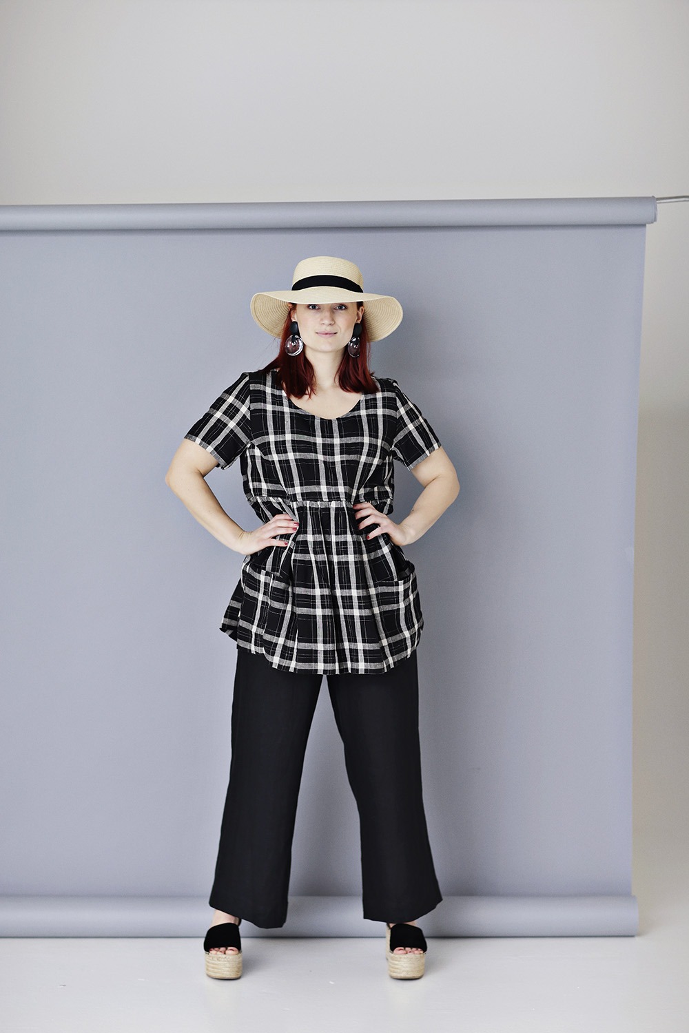 white fitted linen shirt