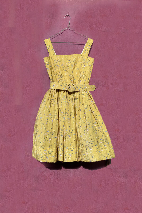 Yellow dress with butterflies from September20