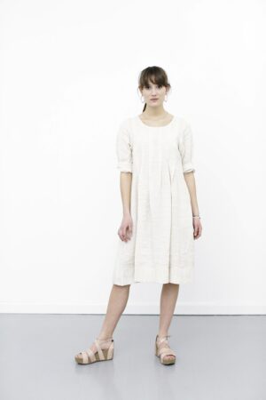 mc726D-dress-offwhite-sommerkjole-smock dress-hvid kjole-mcverdi-hørkjole-1