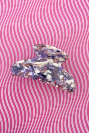 Purple/multicolor hair claw from Pico - McVERDI | striped hairclip from Pico