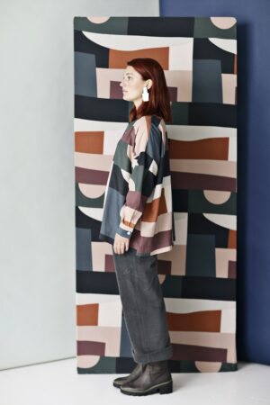 Blouse with print by Rune Elmegaard