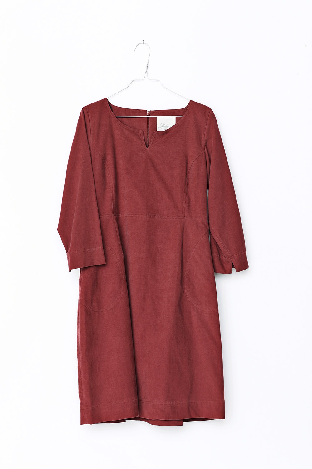corduroy red dress