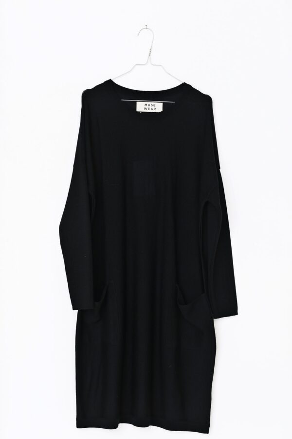 mille-dress-black-strik.kjole-1