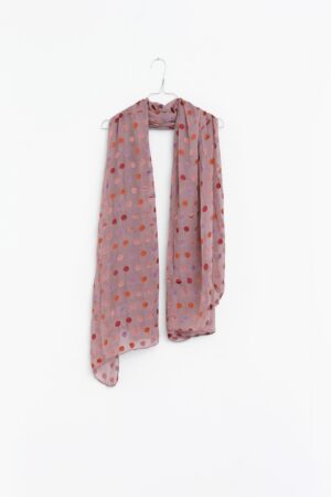 Rose Privatsachen silk scarf with dots