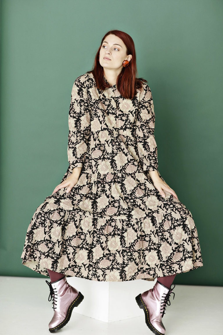 Zen Ethic 100 cotton Dress floral pattern See more at McVERDI.dk