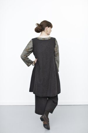mc705e-spencer dress-striped wool dress-mcverdi-3