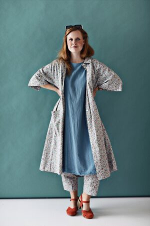 Turquoise cotton dress from Privatsachen