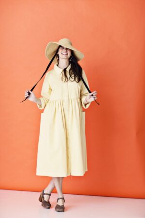 mc810d-ye-yellow-stripes-shirt-dress-gul-stribet-skjorte-kjole-2