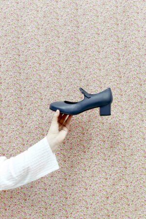 Navy blue shoe with heel fra NSP