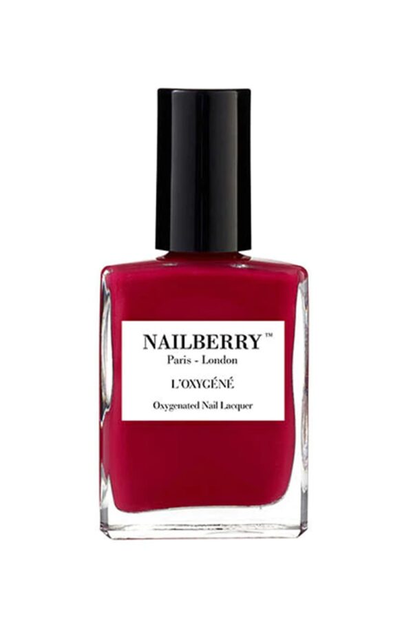 Dark red nail polish from Nailberry
