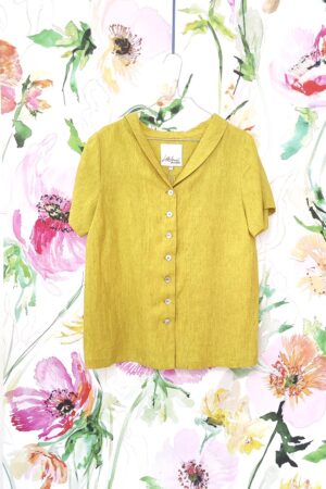 Yellow linen shirt
