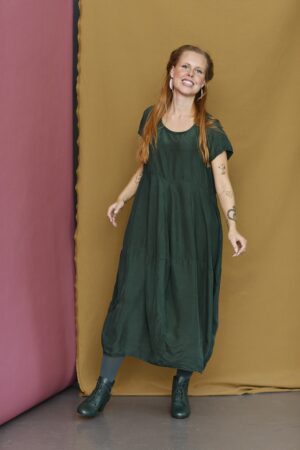 Green silk dress from Privatsachen