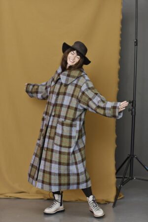 Mc822b-checkered-harris tweed frakke-oversize-uldfrakke-mcverdi-coat-wool-5