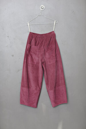 Mc826e-pink fløjlsbukser med elastik-pink corduroy pants-mcverdi-1