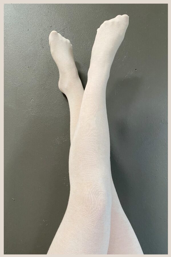 Offwhite tights in viscose/cashmere