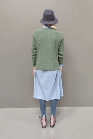 Knitted sweater in Khaki from Mansted