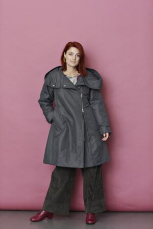 mc821b-grey-truffle-mcverdi-winter coat-vinterfrakke til kvinder-vinterjakke-fitted-zipper