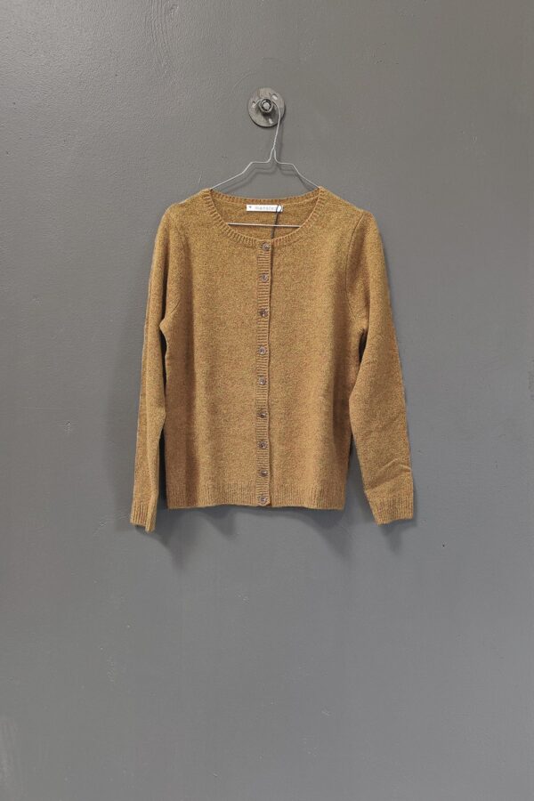 Cardigan in dark curry from Mansted