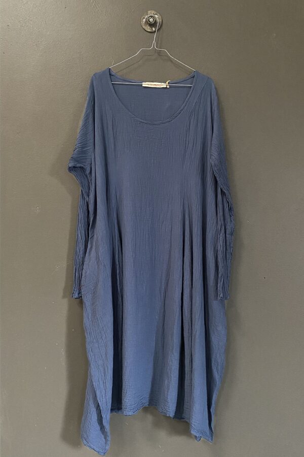 Loose, blue cotton dress from Privatsachen