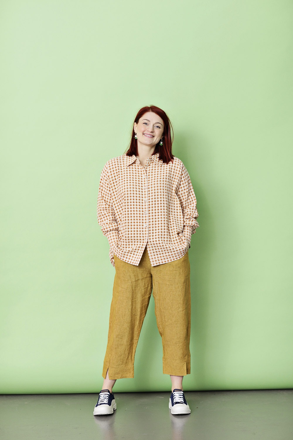 salvie Kollektive dette Orange skjorte | 100% bomuld | McVERDI | bluse | skjorte til kvinder