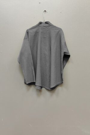 Dark grey shirt with asymmetric closure from YaccoMaricard