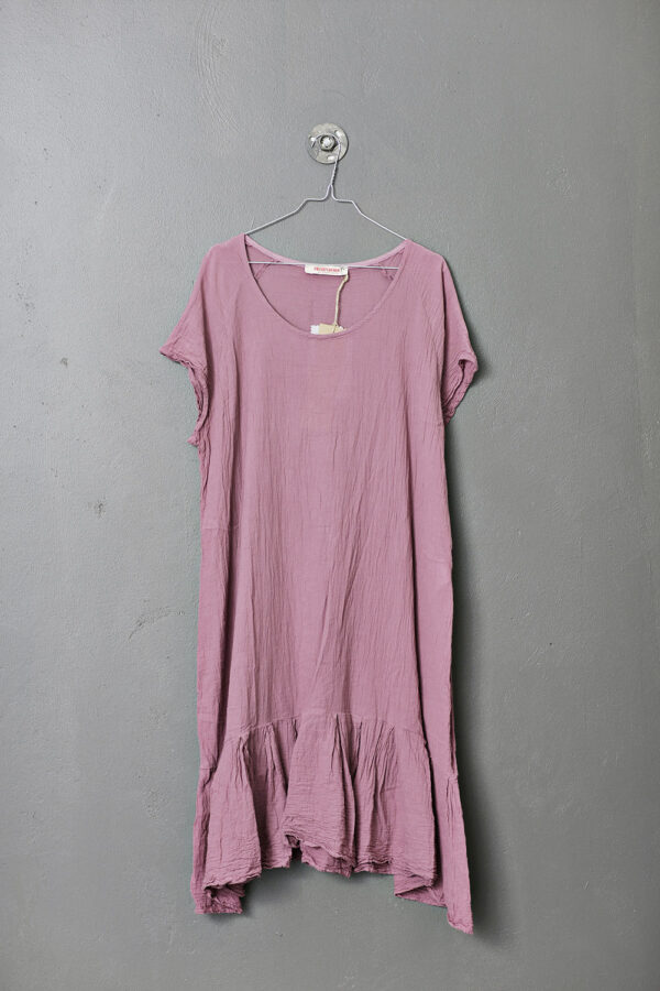 Cotton dress from Privatsachen with ruffles in rose
