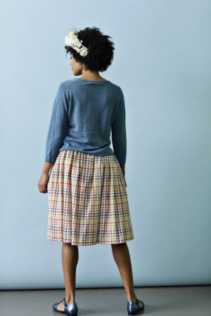 September20 skirt in checkered cotton