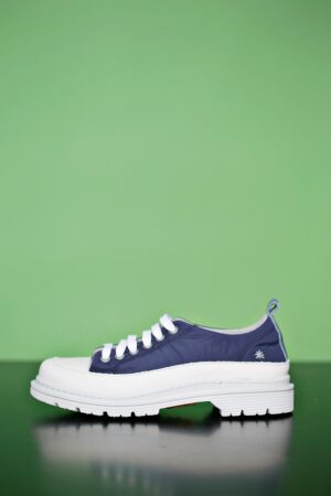 Cool blue Sneakers with a rough rubber sole