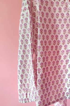 Cute blouse with pink flowers from Zen Ethic