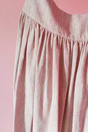 Red-striped skirt