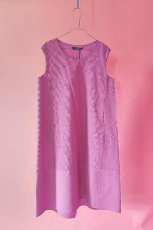 Lang YaccoMaricard kjole i hot pink