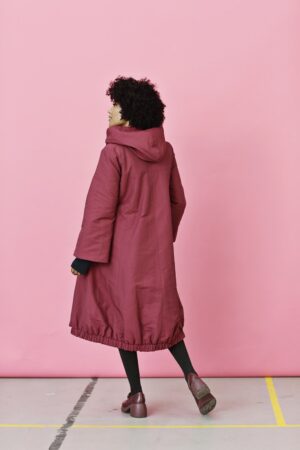 Mc861d-red-rød frakke-jakke-varm vinterfrakke-til kvinder-mcverdi-1