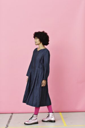 mc864d-blue-dark blue dress-mcverdi-mørkeblå kjole-vinterkjole-mcverdi-8
