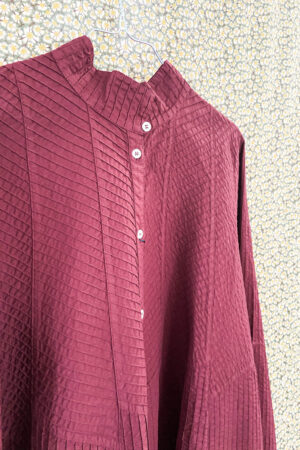 Vinrød YaccoMaricard kort tunika-skjorte