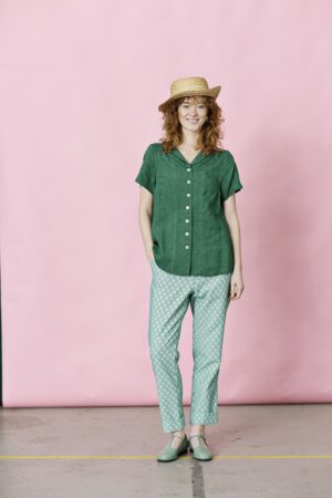 mc732a-green-mcverdi-linen blouse-2-pleat7