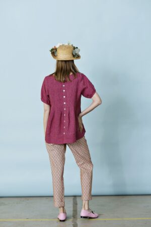 mc882a-pink linen blouse-mcverdi-ss23-summer collection-linen-cotton-bomuld-2
