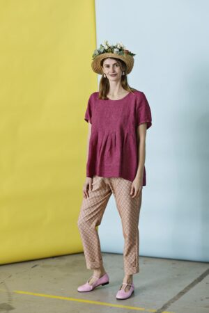 mc882a-pink linen blouse-mcverdi-ss23-summer collection-linen-cotton-bomuld-4