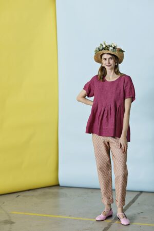 mc882a-pink linen blouse-mcverdi-ss23-summer collection-linen-cotton-bomuld-5