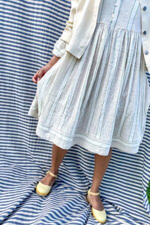 mc884c-dress-sailor stripe-sommerkjole-mcverdi-ss23-summer collection-linen-cotton-bomuld-40