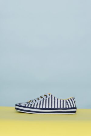 Blå stribet canvas sko fra Camper