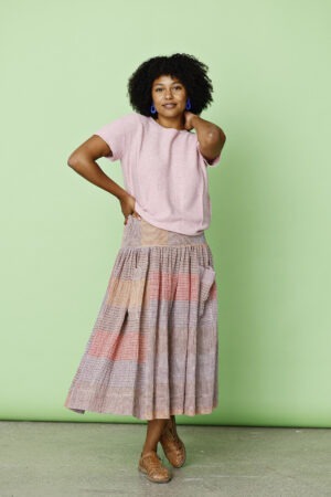 mc925f-rose skirt-linen skirt for summer-mcverdi-hørnederdel-5