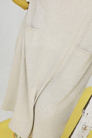 Musewear-Elin-kjole-strik-dress-knitdress-strikkjole-offwhite-sommerkjole-oversize 4