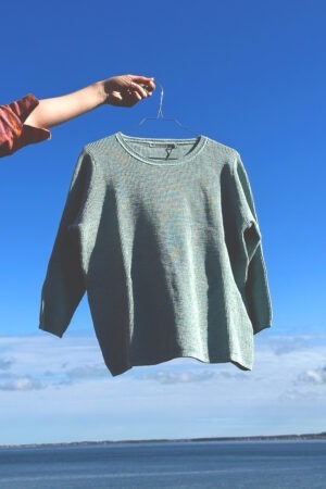 Beautiful knit sweater from Mansted in green-blue